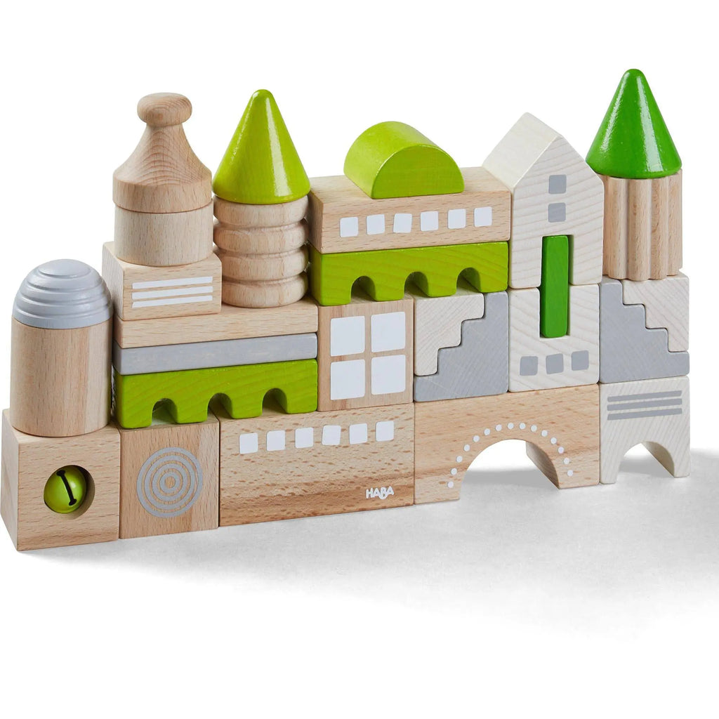  Coburg 28 Piece Wooden Building Blocks HABA USA Architectural Blocks