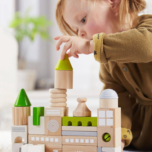  Coburg 28 Piece Wooden Building Blocks HABA USA Architectural Blocks