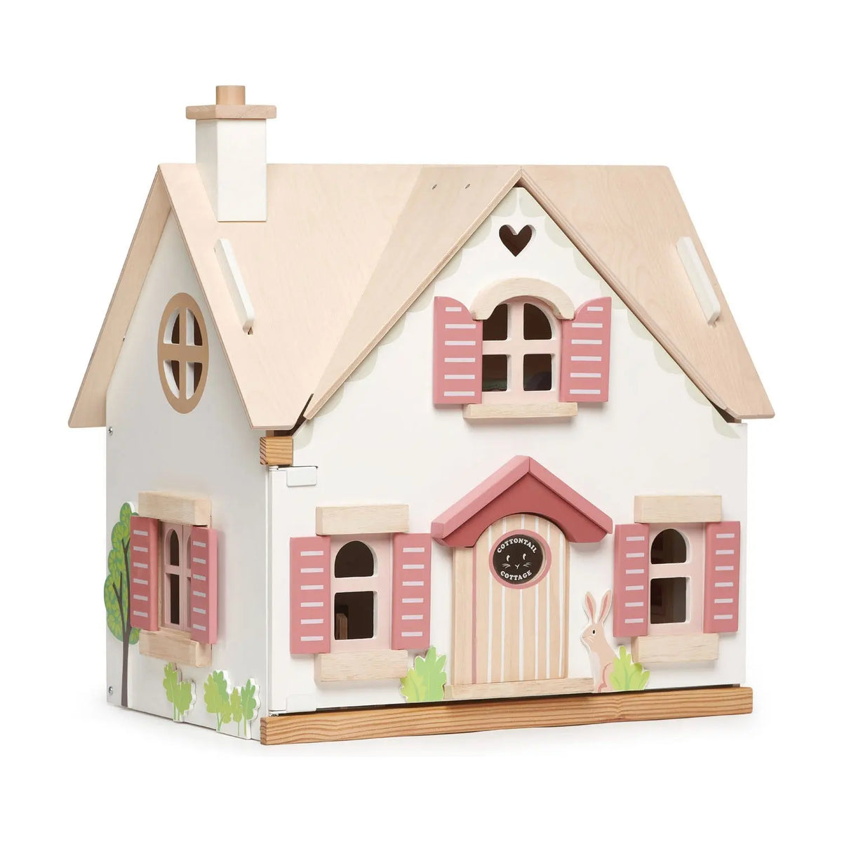 Tender Leaf Cottontail Cottage Wooden Dollhouse with Furniture