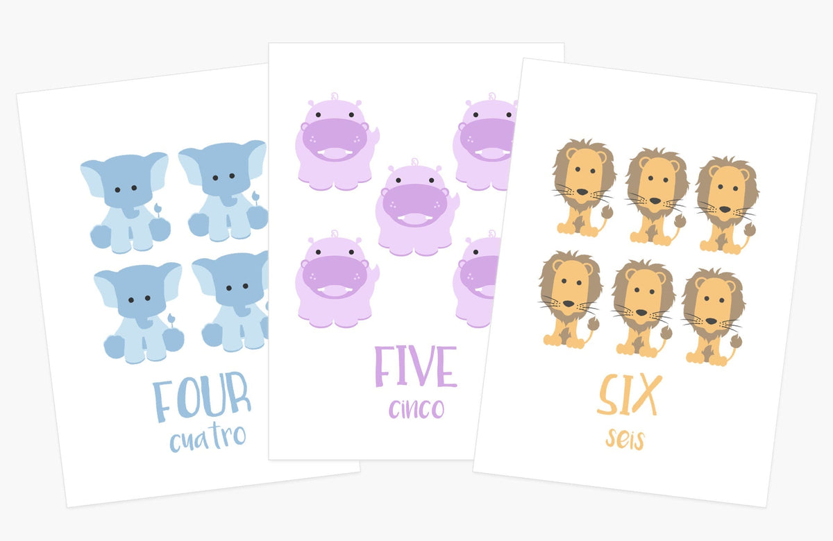 Counting Flashcards Animals - The Baby Penguin