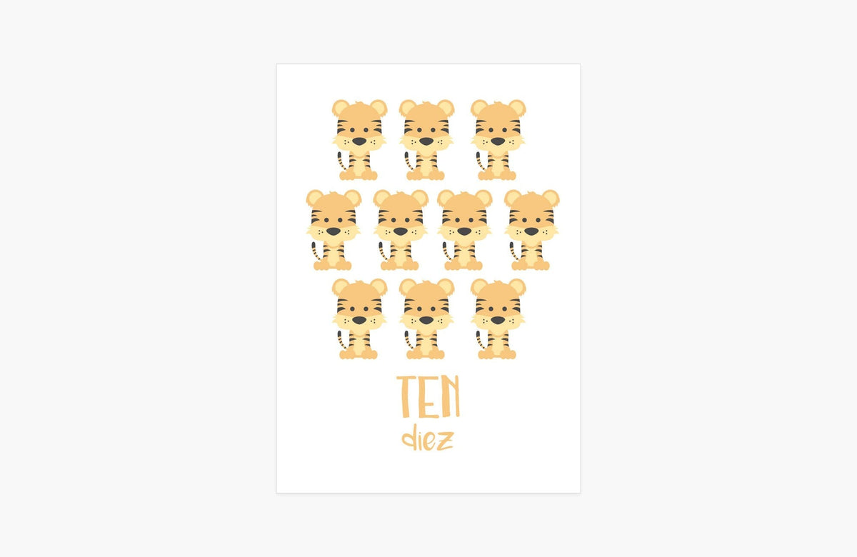 Counting Flashcards Animals - The Baby Penguin