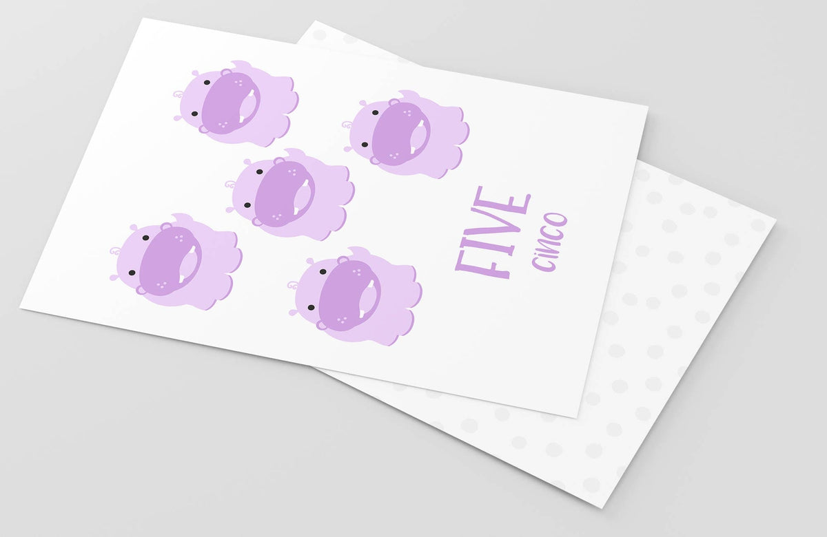 Counting Flashcards Animals - The Baby Penguin