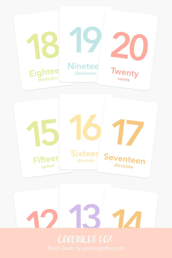 Counting Flashcards, Numbers 1 to 20 - The Baby Penguin