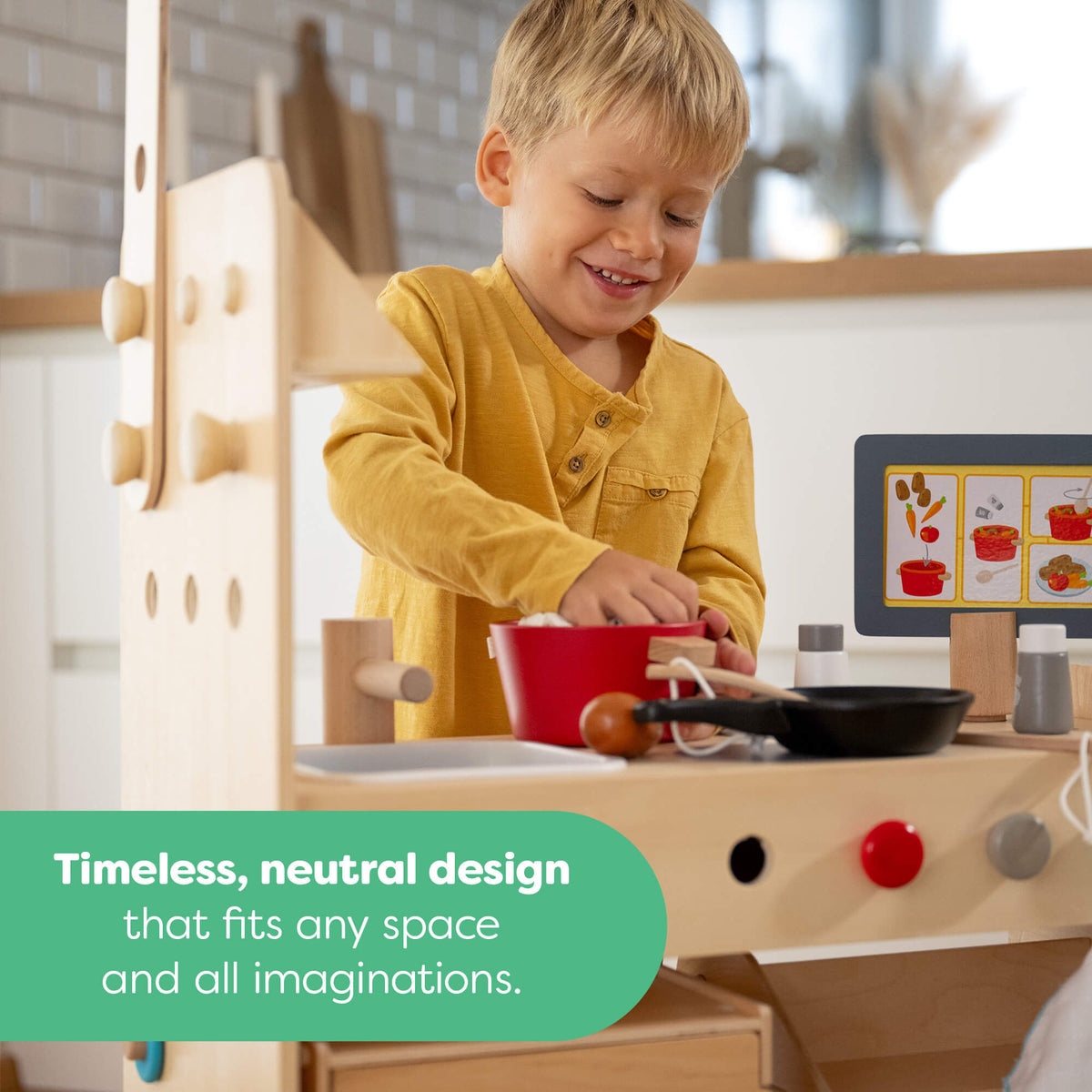 Creative Play 3 in 1 – Play Kitchen, Store & Workshop - The Baby Penguin