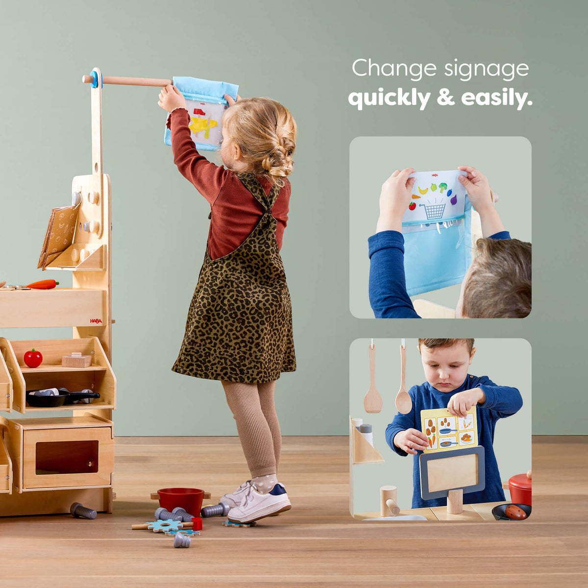 Creative Play 3 in 1 – Play Kitchen, Store & Workshop - The Baby Penguin