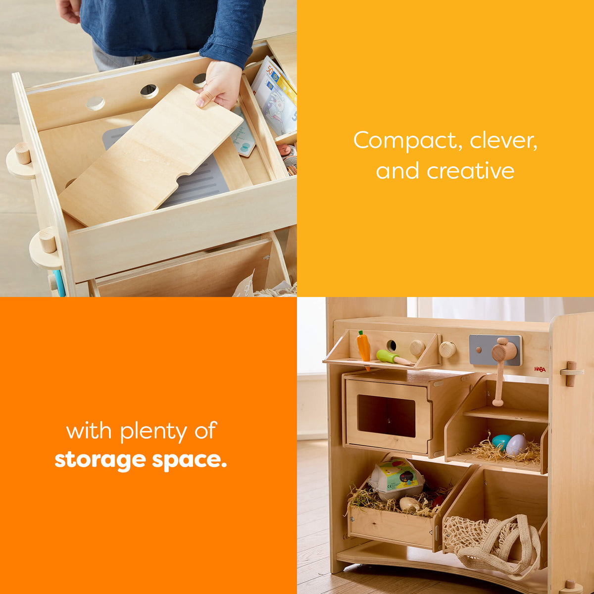 Creative Play 3 in 1 – Play Kitchen, Store & Workshop - The Baby Penguin