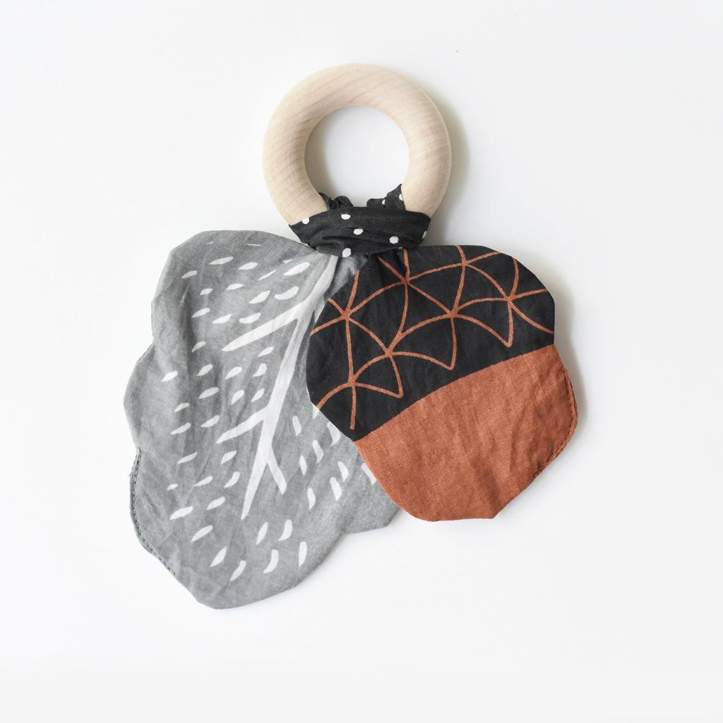 Crinkle Teether - Acorn - The Baby Penguin