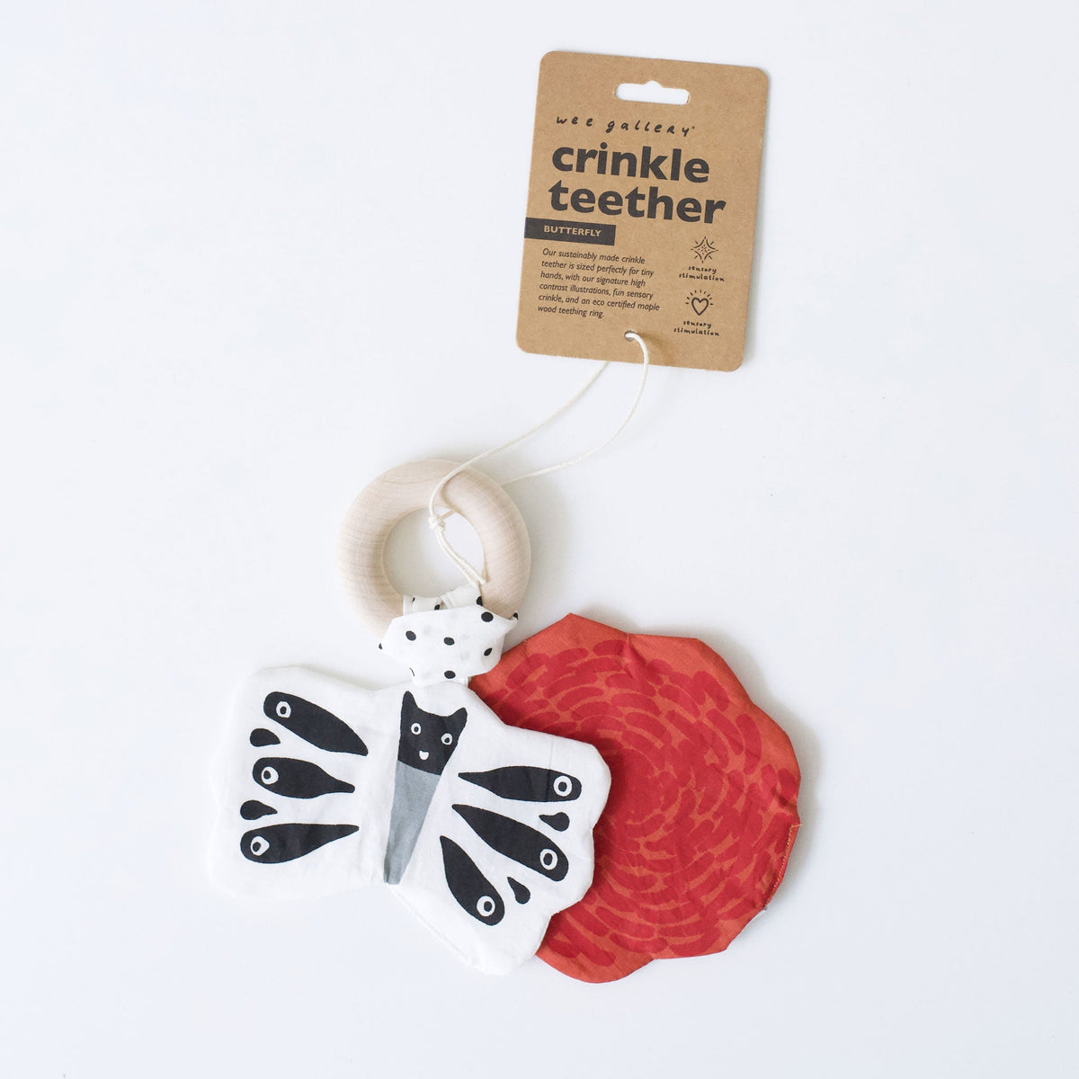 Crinkle Teether - Butterfly - The Baby Penguin