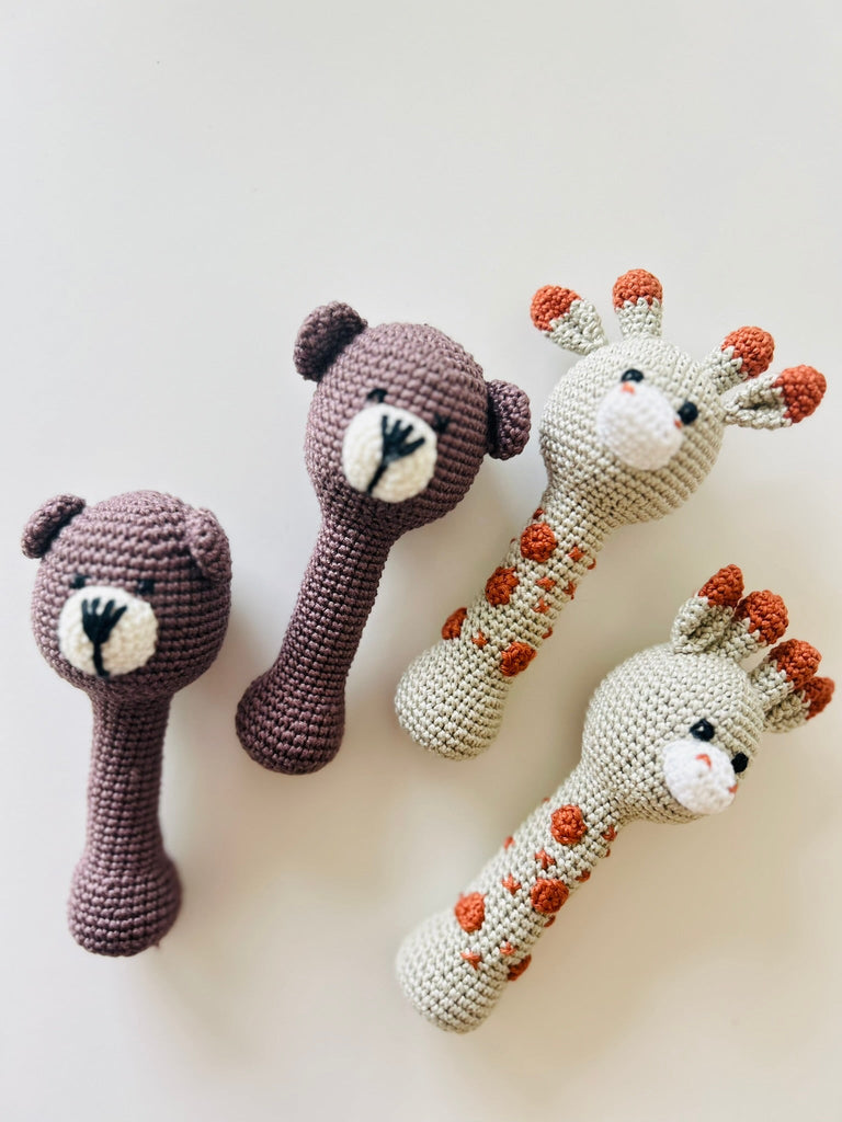 Crochet Animal Rattle - The Baby Penguin