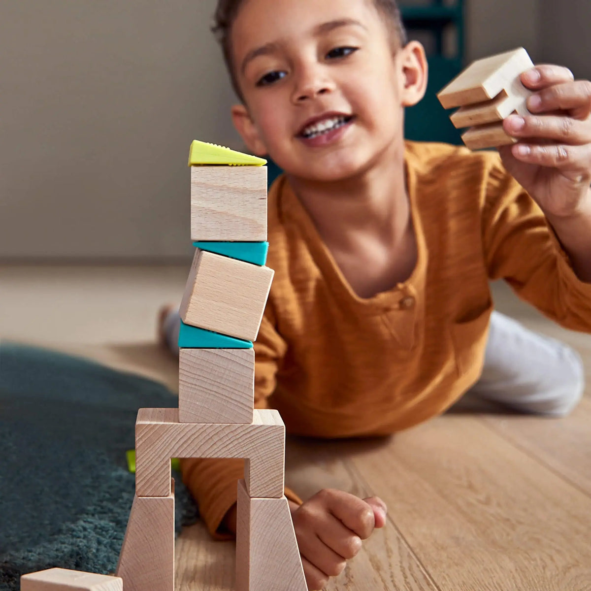Crooked Towers Wooden Blocks | Blocks | The Baby Penguin