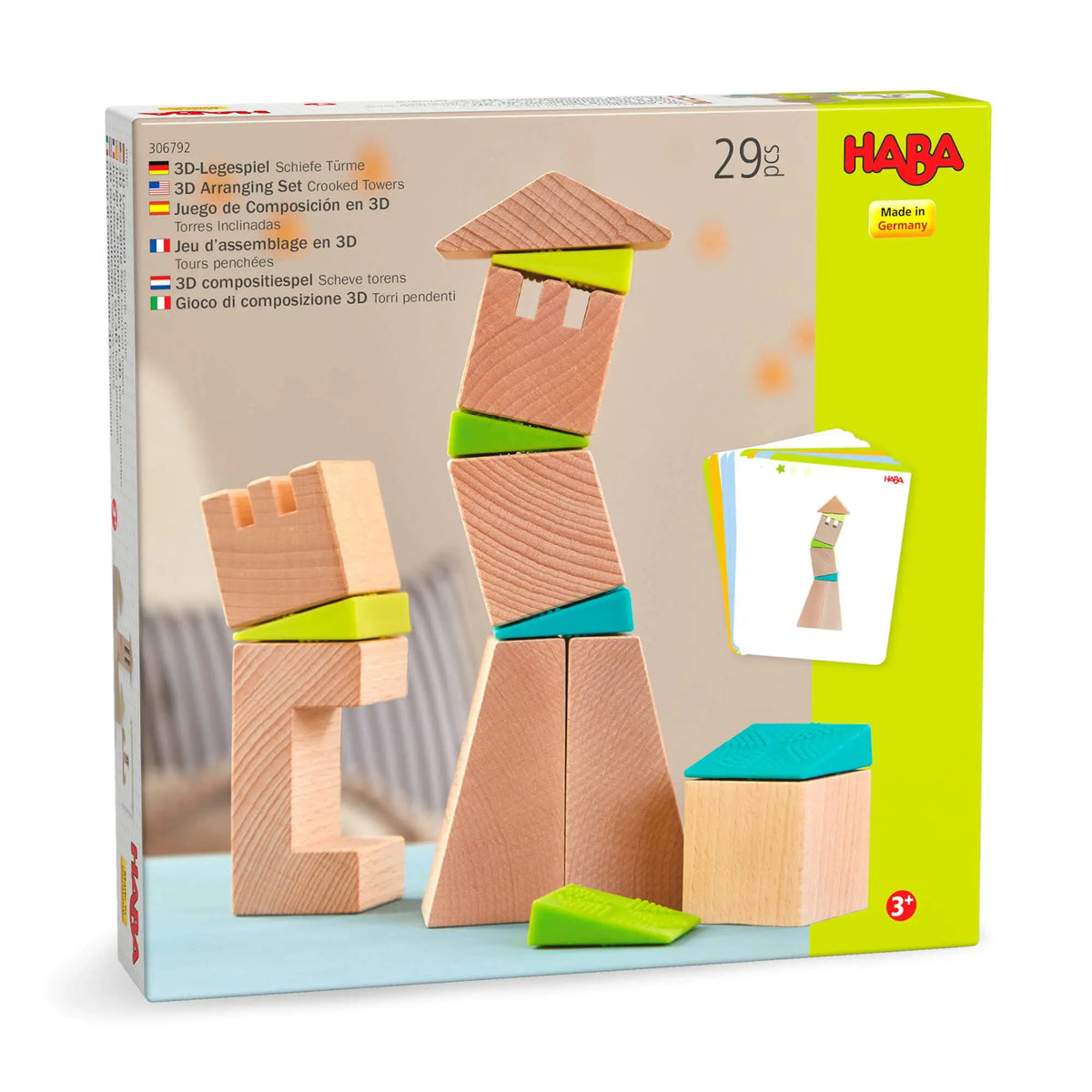 Crooked Towers Wooden Blocks | Blocks | The Baby Penguin