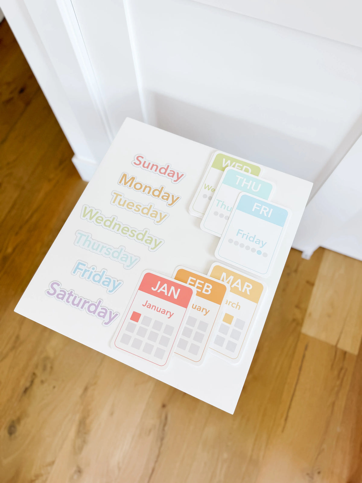 Days, Months, Seasons Flashcards and Magnets | Educational Toys | The Baby Penguin