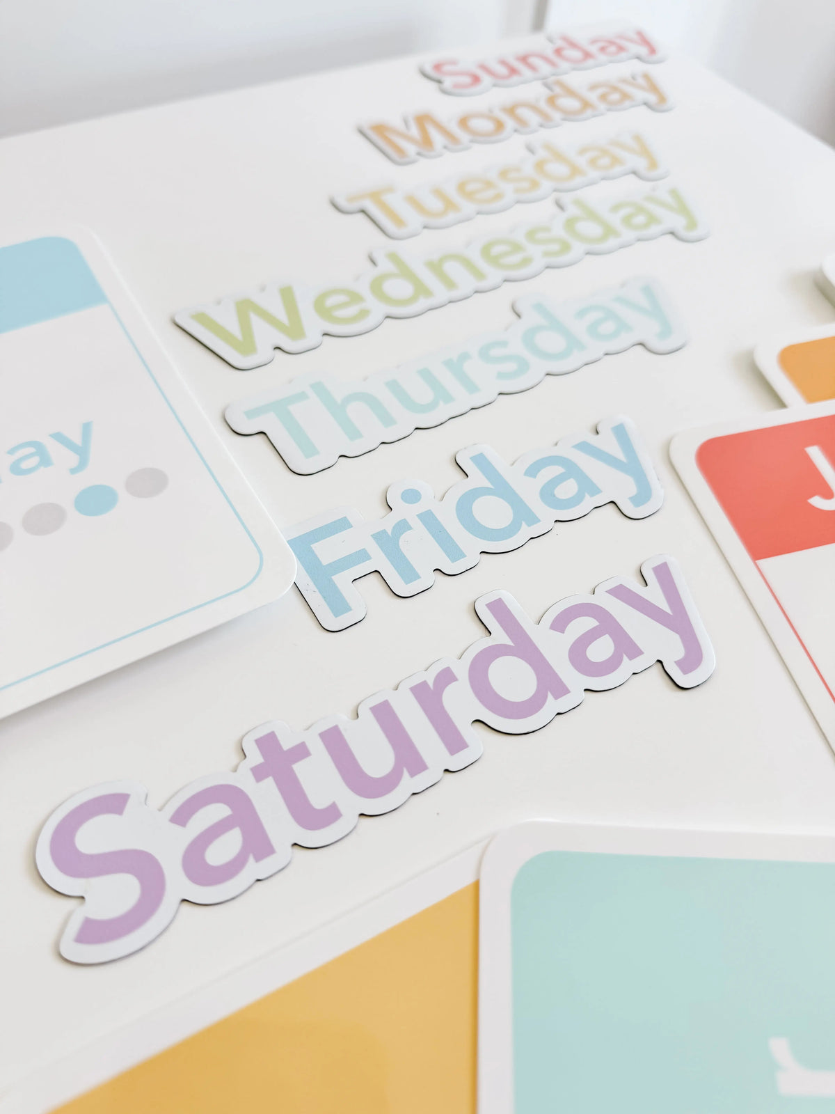 Days, Months, Seasons Flashcards and Magnets | Educational Toys | The Baby Penguin