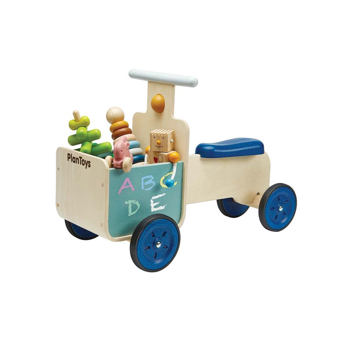PlanToys Wooden Delivery Ride-On Bike – Orchard