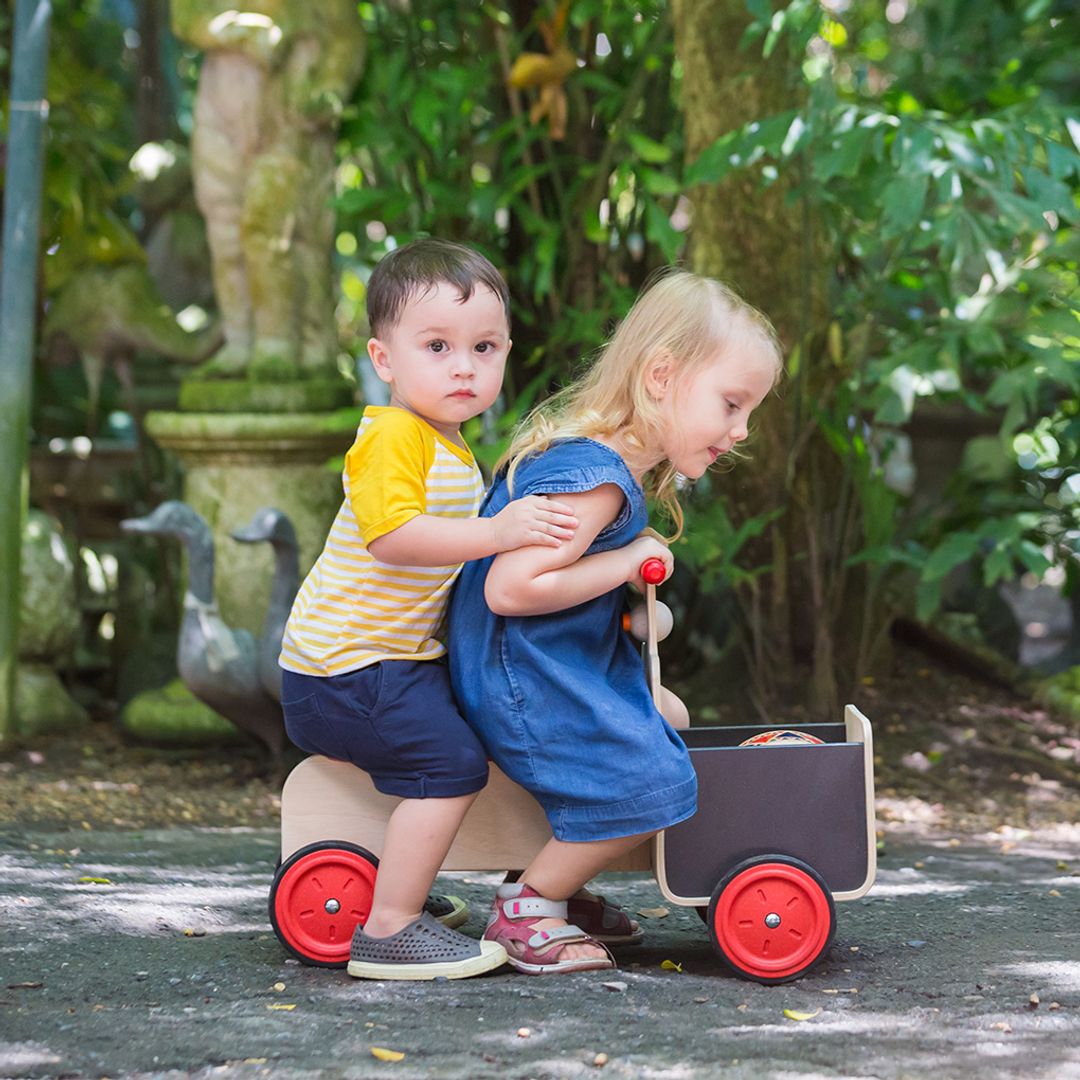 PlanToys Wooden Delivery Ride-On Bike