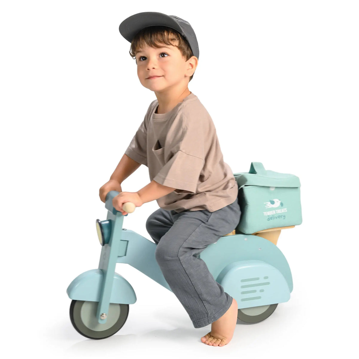 Tender Leaf Wooden Delivery Ride-On Scooter