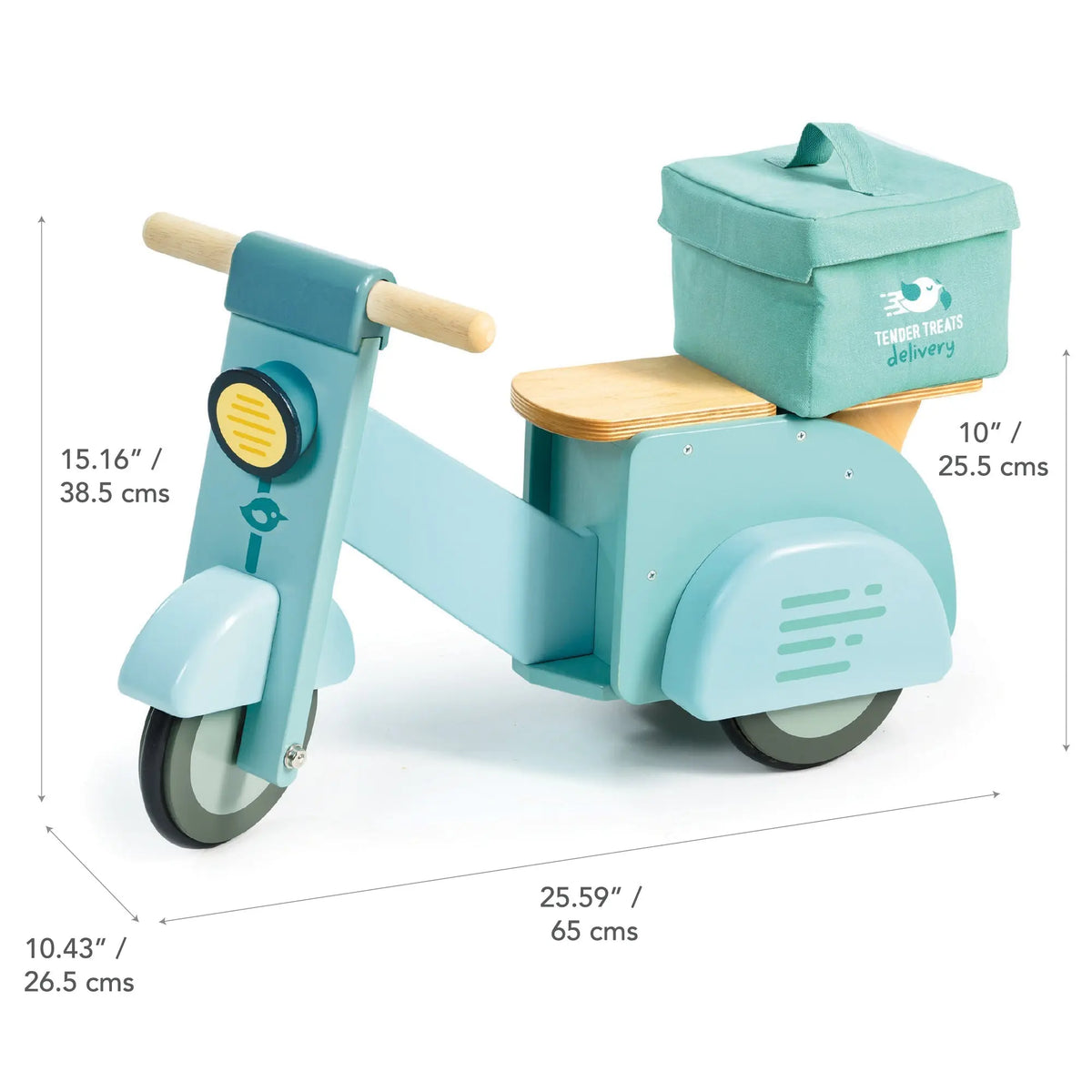 Tender Leaf Wooden Delivery Ride-On Scooter