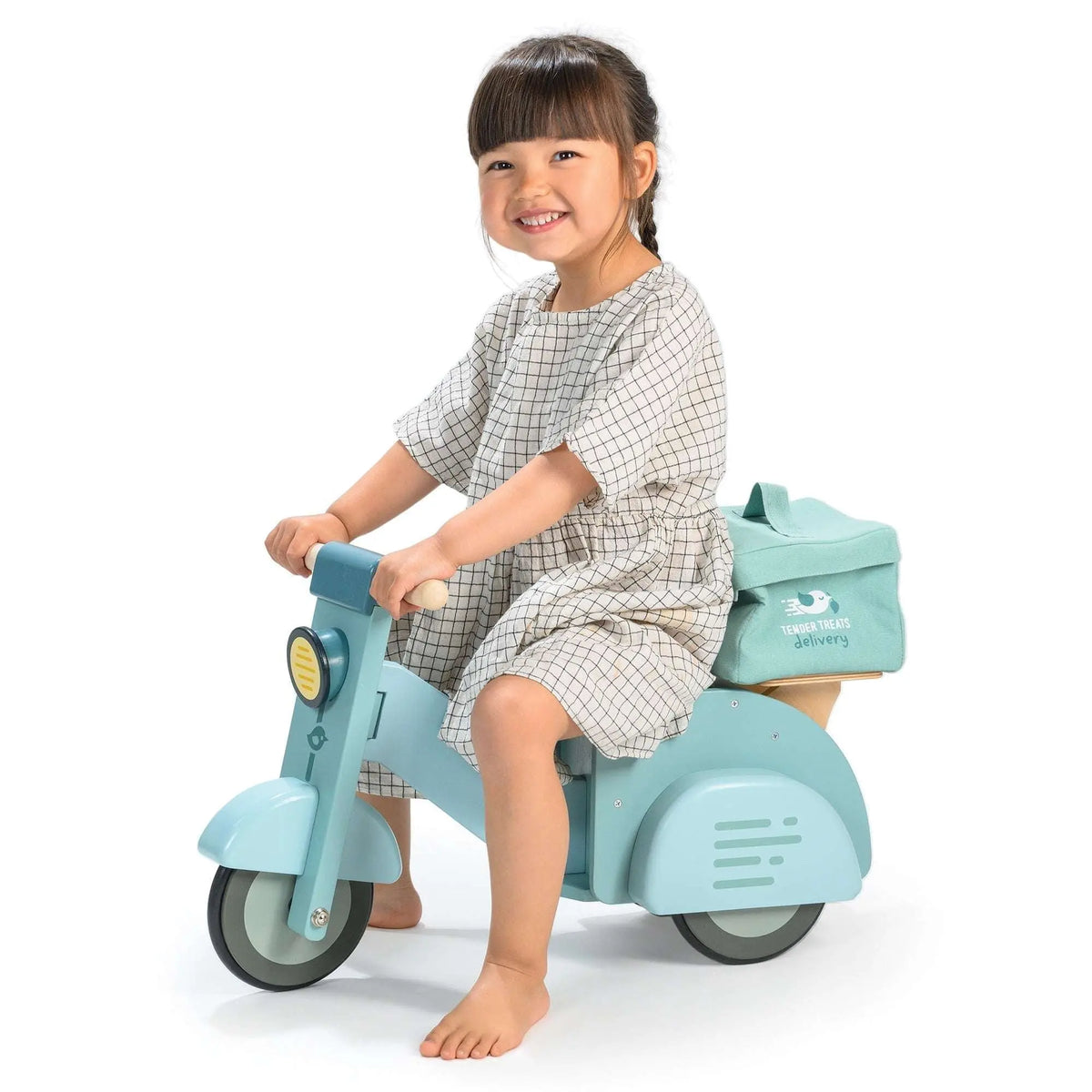 Tender Leaf Wooden Delivery Ride-On Scooter