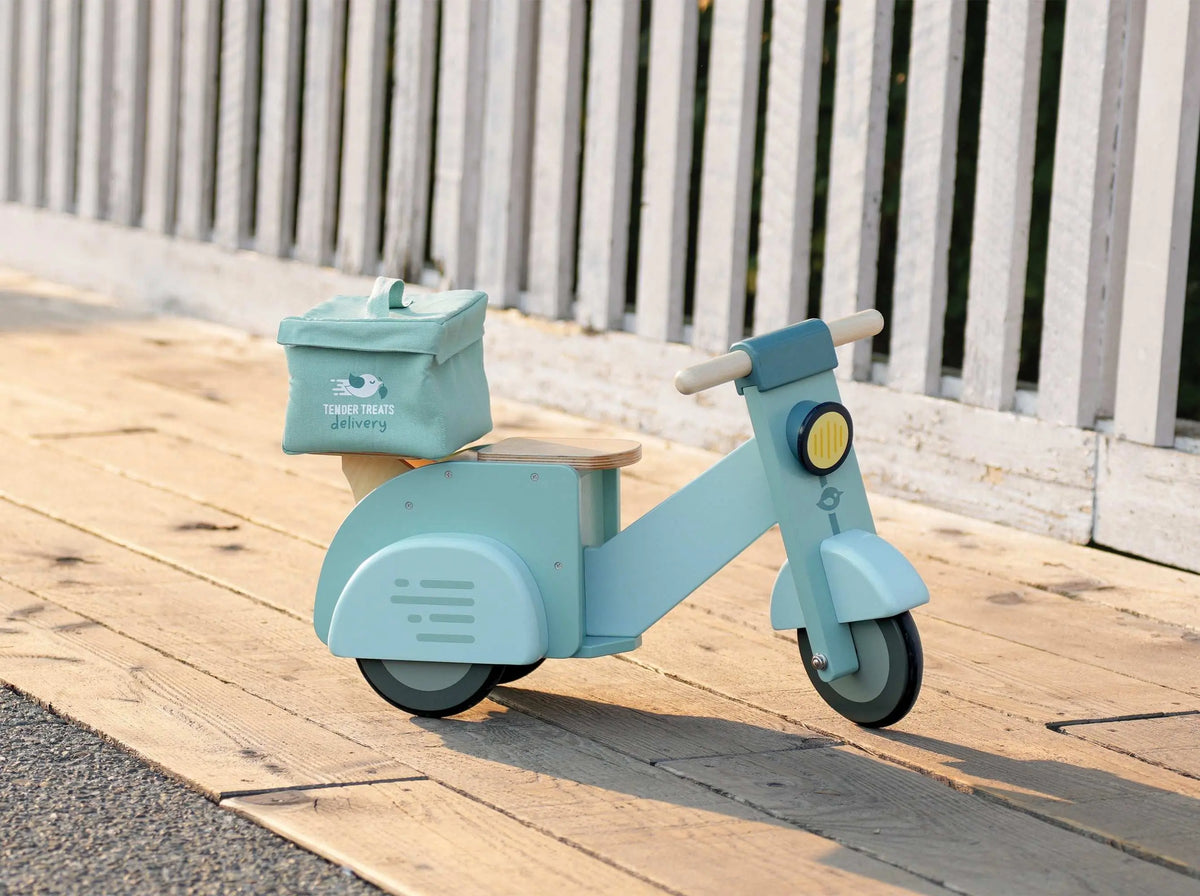 Tender Leaf Wooden Delivery Ride-On Scooter