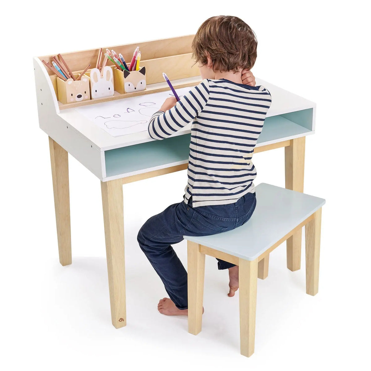 Tender Leaf Desk and Chair Set for Kids