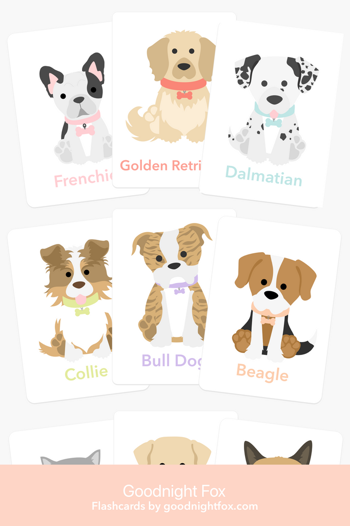 Dog Breed Flash Cards - The Baby Penguin
