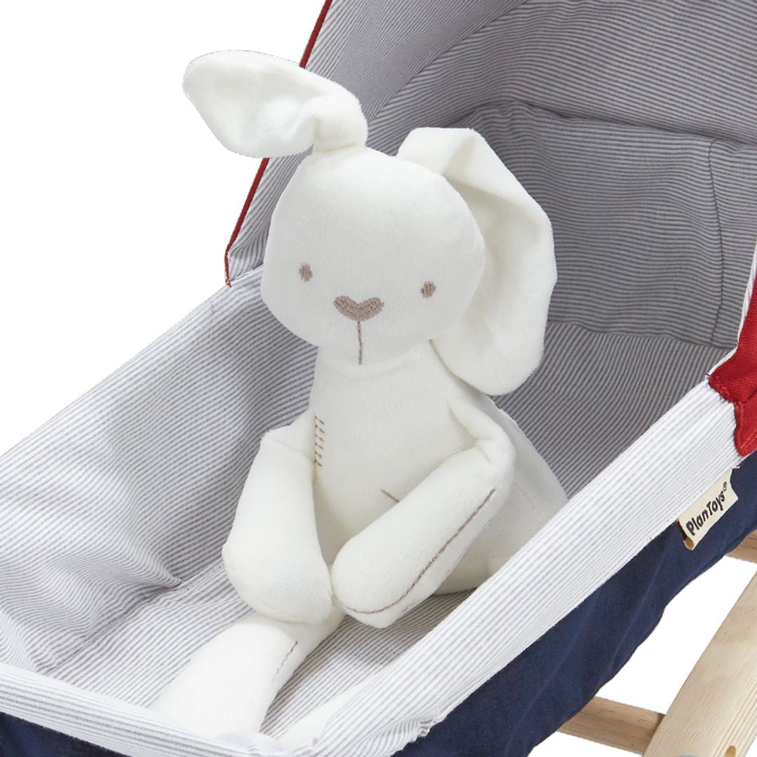 PlanToys Wooden Doll Stroller with Reversible Carrier