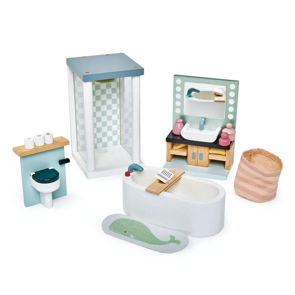  Dolls House Bathroom Furniture Tender Leaf 