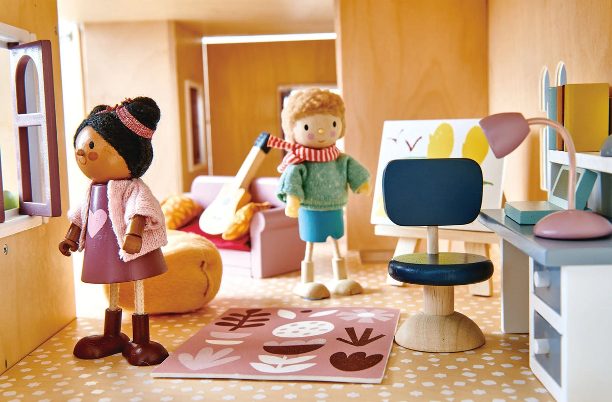Tender Leaf Dollhouse Study Furniture Set