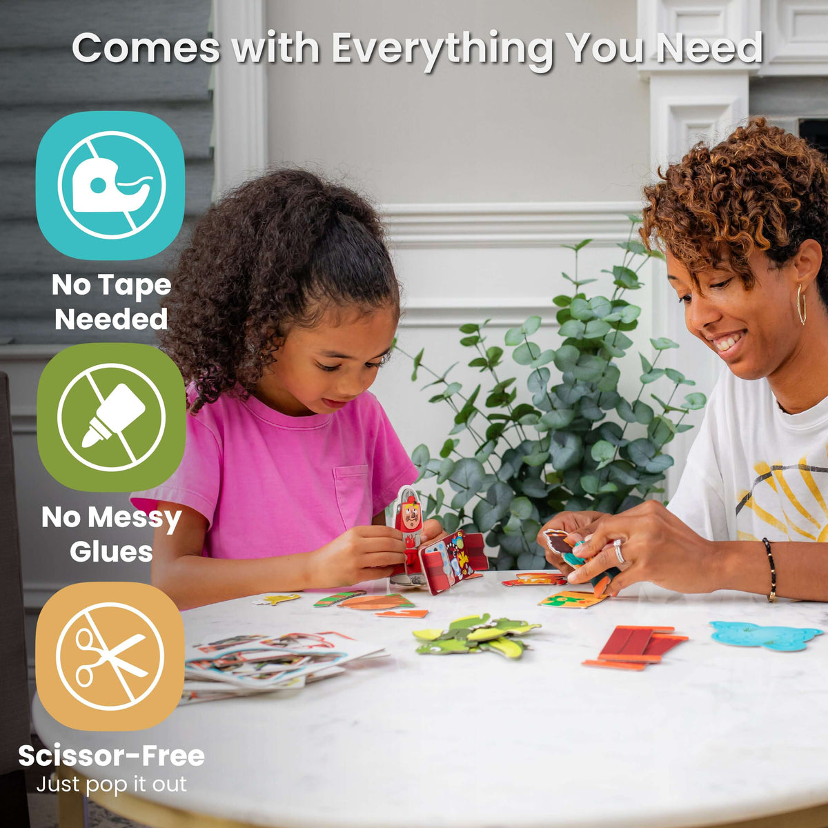 Plastic-free PlayperBoard dragon playset for ages 3+