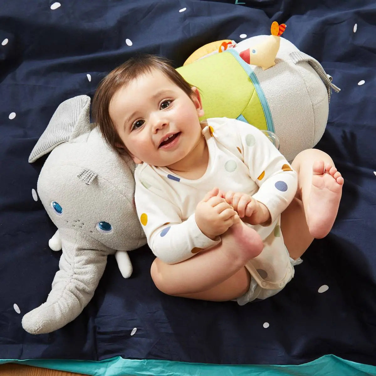  Elephant Discovery Pillow HABA USA Plush Baby