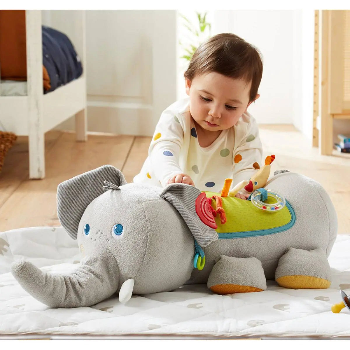  Elephant Discovery Pillow HABA USA Plush Baby