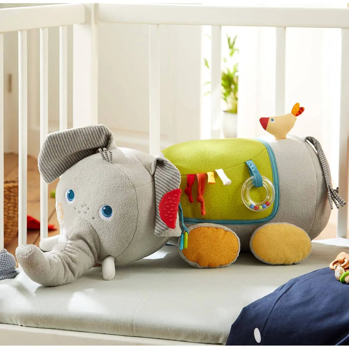  Elephant Discovery Pillow HABA USA Plush Baby