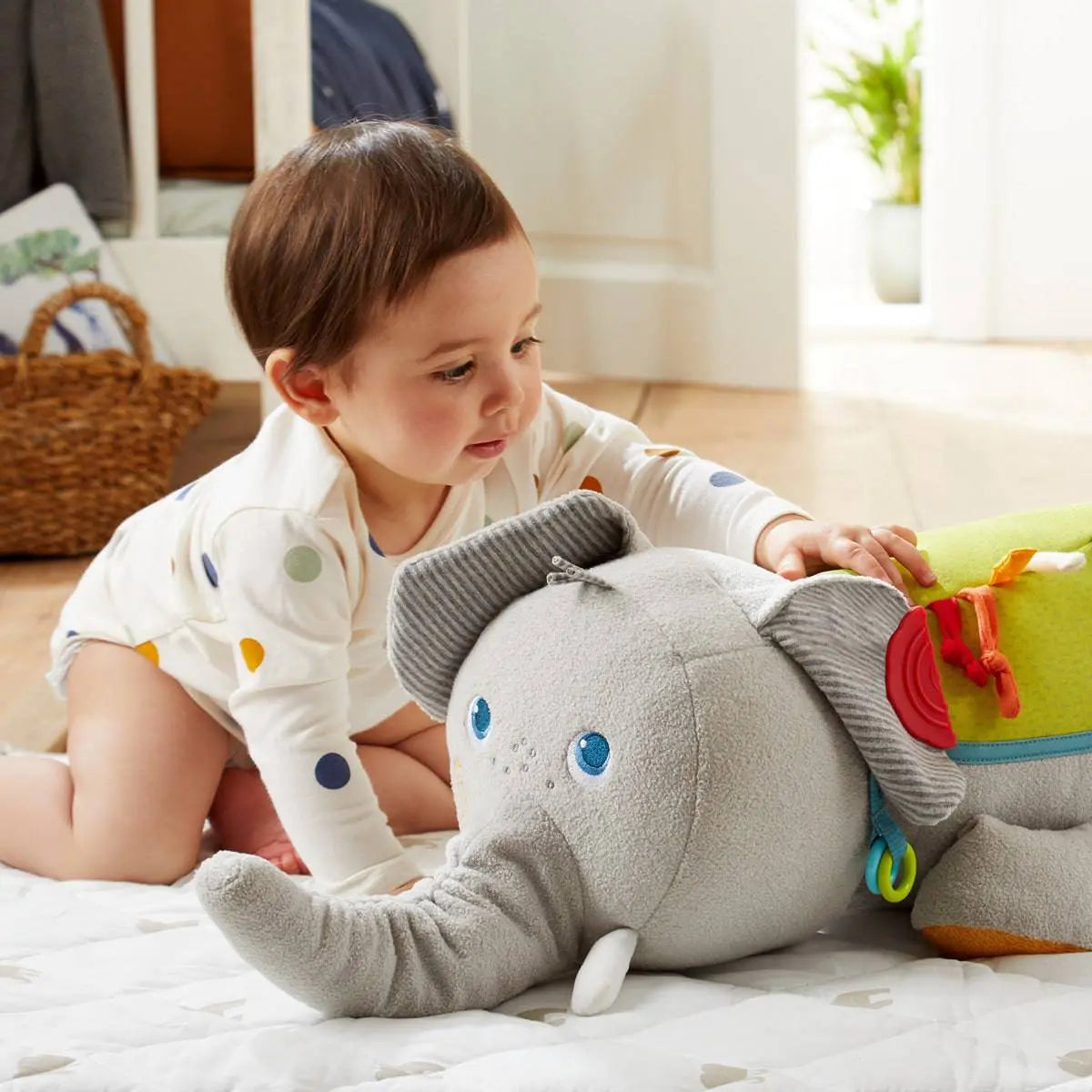  Elephant Discovery Pillow HABA USA Plush Baby