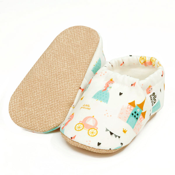 Ella Bonna Non-Slip Sole Princess Patterned Baby Booties, Home Boot Slippers Nursery Shoes - The Baby Penguin