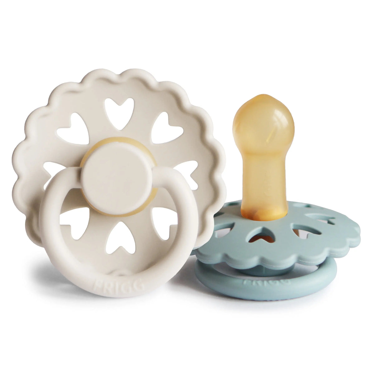 FRIGG Andersen Fairytale Natural Rubber Pacifier 2-Pack | RUBBER FRIGG PACIFIERS | The Baby Penguin