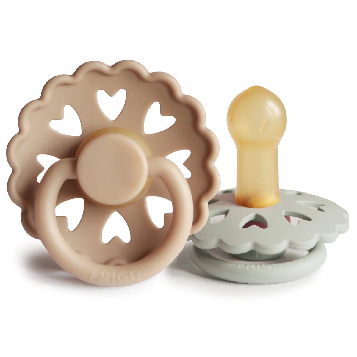 FRIGG Andersen Fairytale Natural Rubber Pacifier 2-Pack | RUBBER FRIGG PACIFIERS | The Baby Penguin