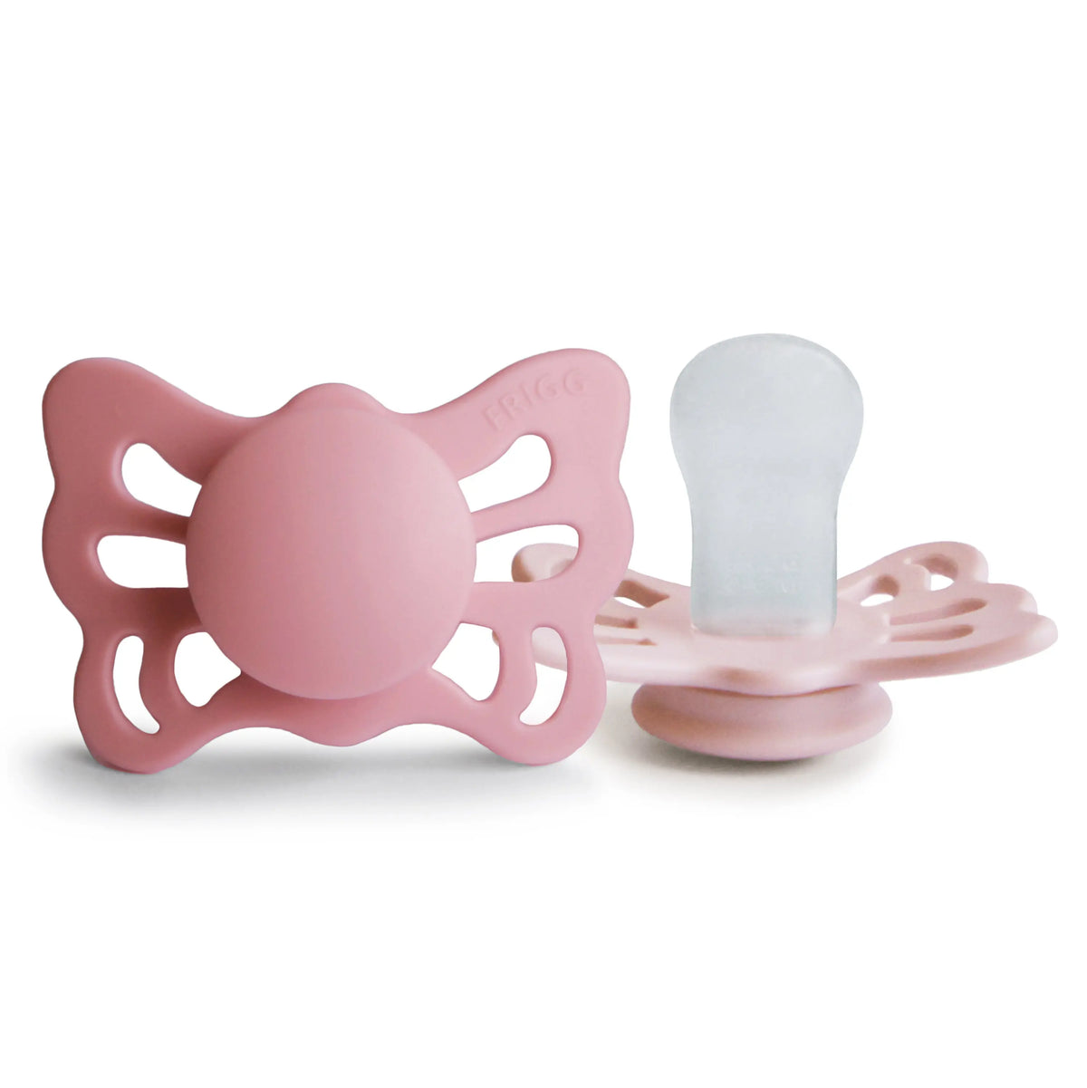 FRIGG Butterfly Anatomical Silicone Pacifier 2-Pack (0-6 Months) | SILICONE FRIGG PACIFIERS | The Baby Penguin