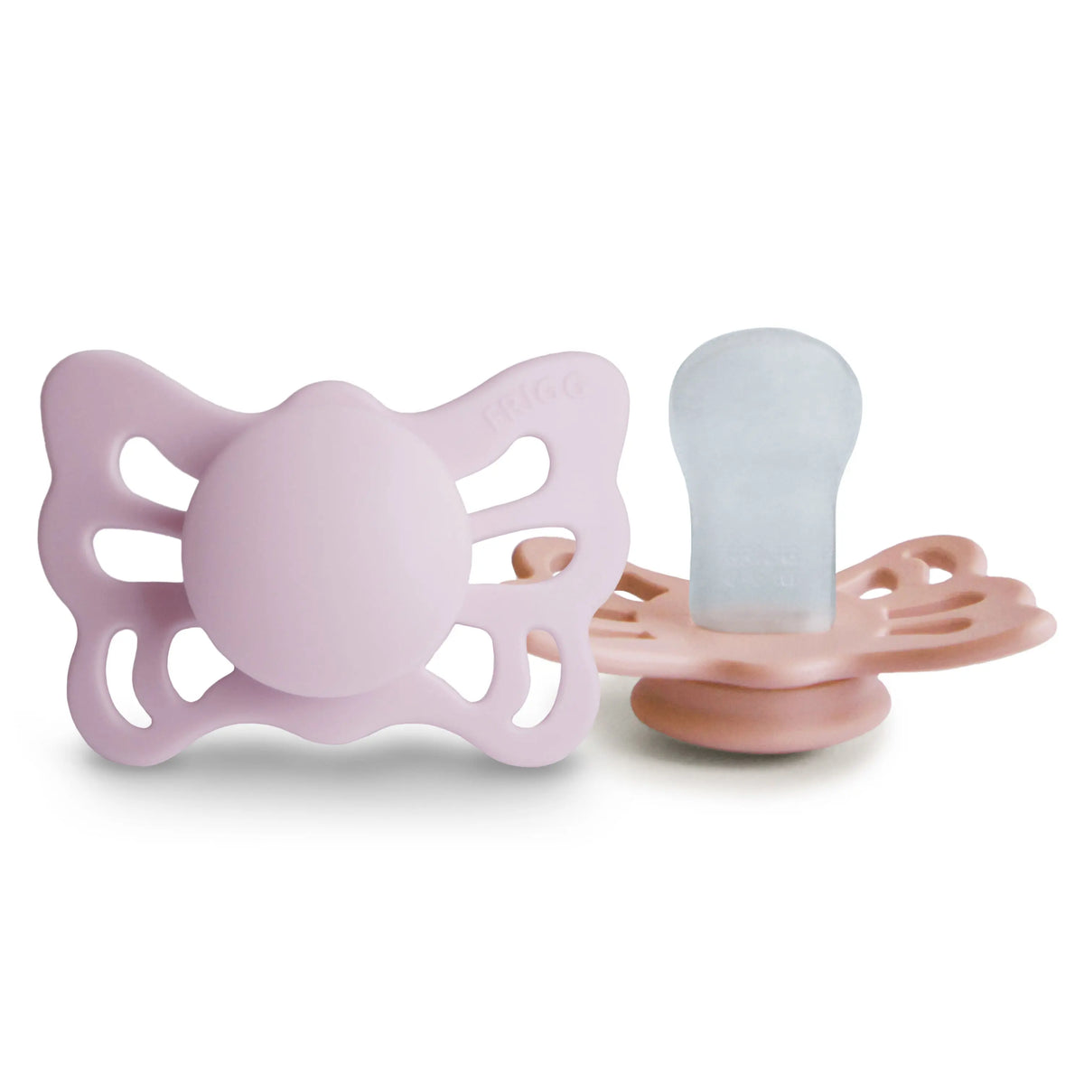 FRIGG Butterfly Anatomical Silicone Pacifier 2-Pack (0-6 Months) | SILICONE FRIGG PACIFIERS | The Baby Penguin