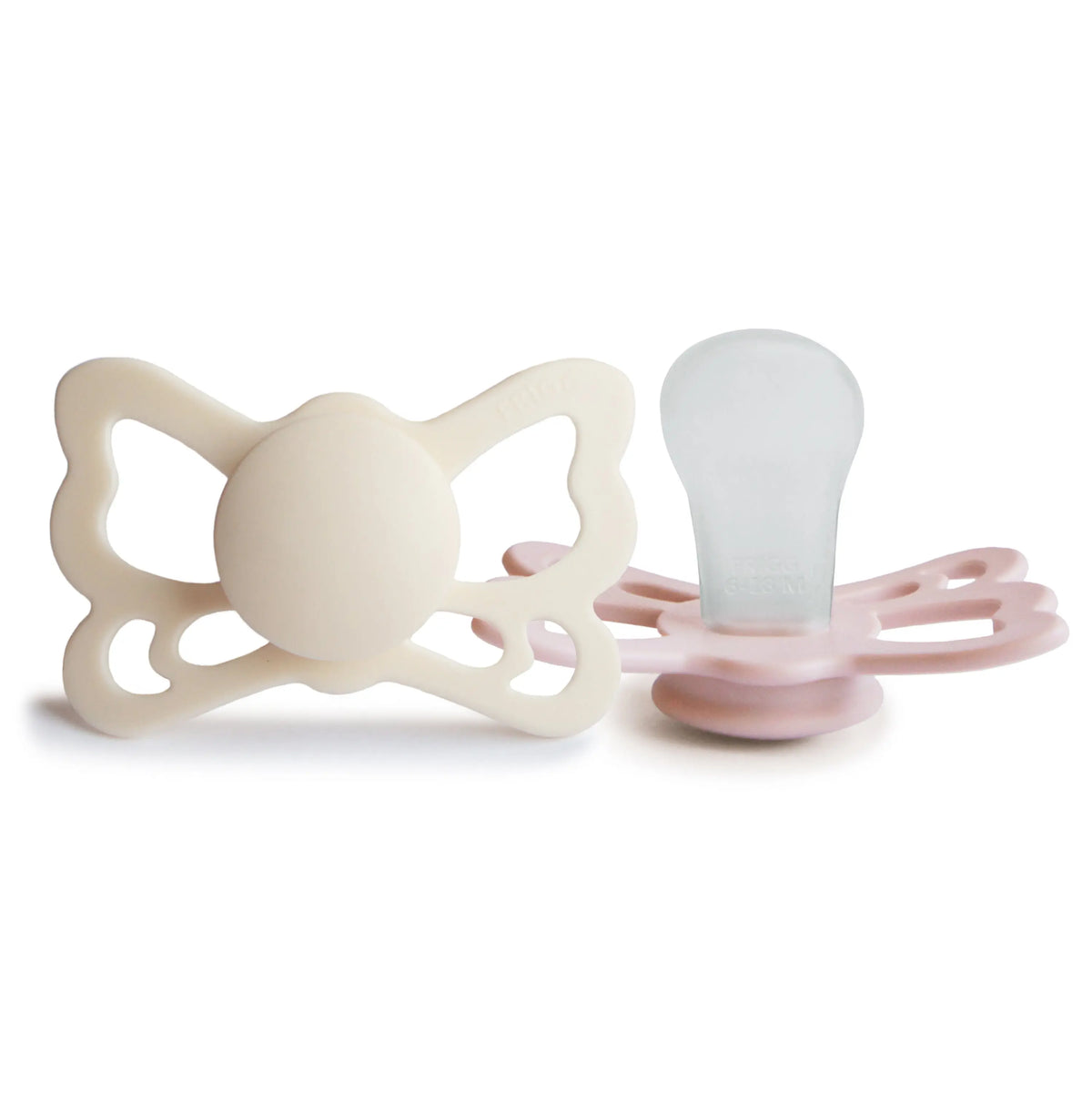 FRIGG Butterfly Anatomical Silicone Pacifier 2-Pack (6-18 Months) | SILICONE FRIGG PACIFIERS | The Baby Penguin