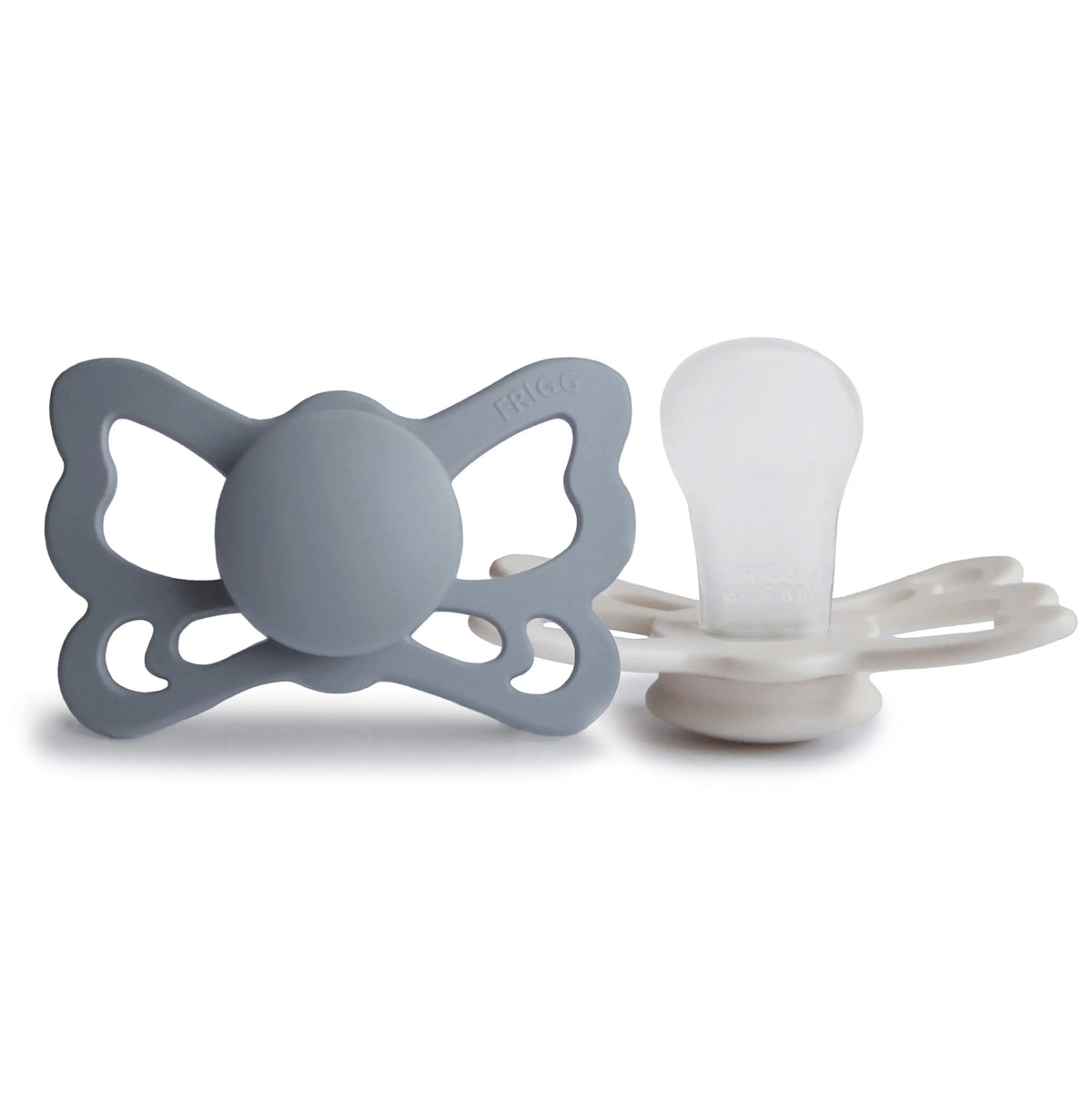 FRIGG Butterfly Anatomical Silicone Pacifier 2-Pack (6-18 Months) | SILICONE FRIGG PACIFIERS | The Baby Penguin