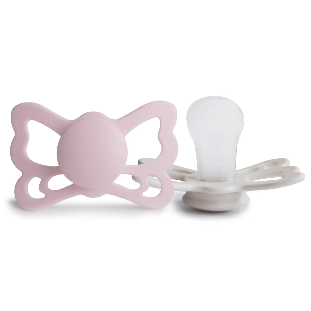 FRIGG Butterfly Anatomical Silicone Pacifier 2-Pack (6-18 Months) | SILICONE FRIGG PACIFIERS | The Baby Penguin