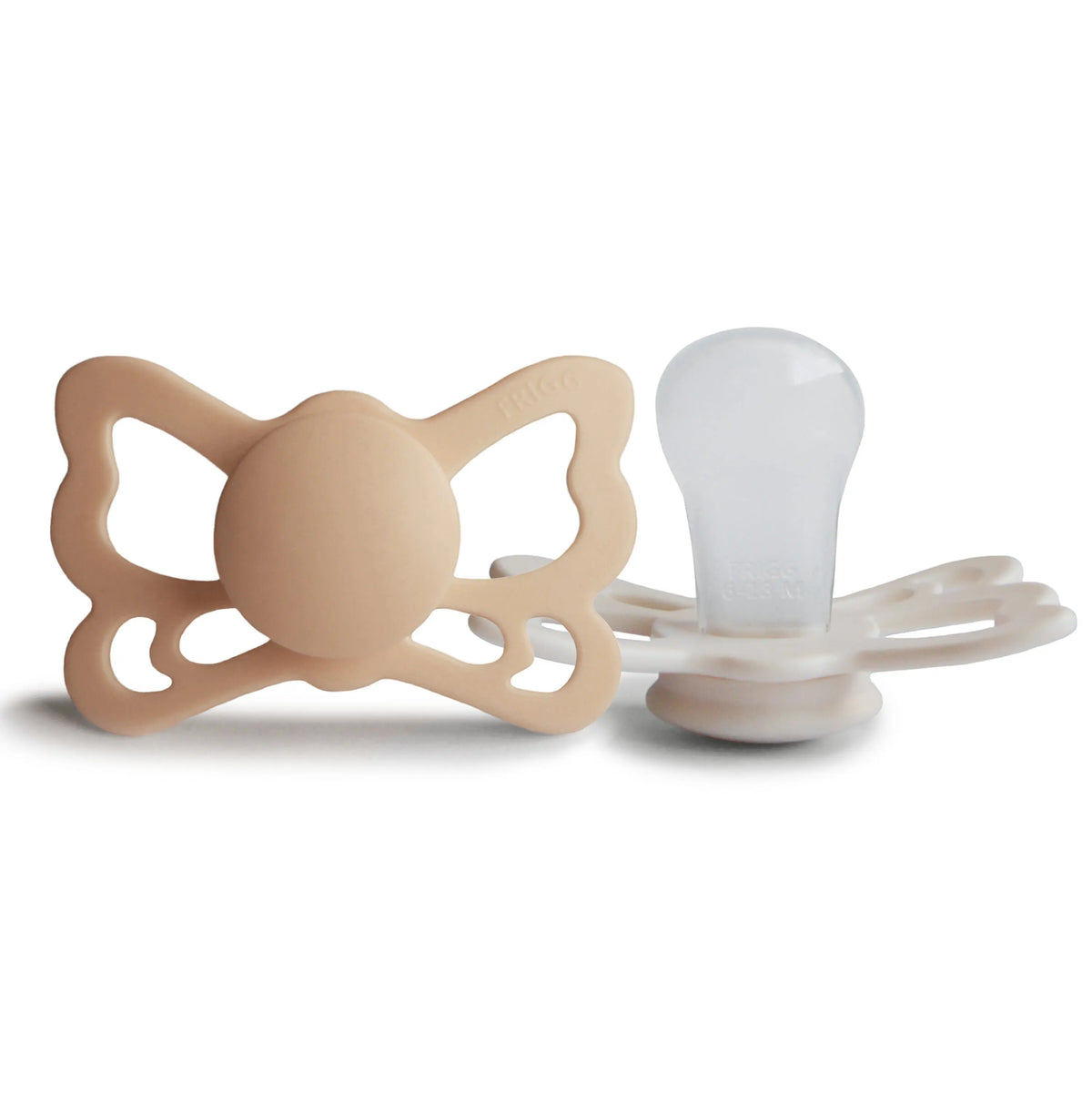 FRIGG Butterfly Anatomical Silicone Pacifier 2-Pack (6-18 Months) | SILICONE FRIGG PACIFIERS | The Baby Penguin