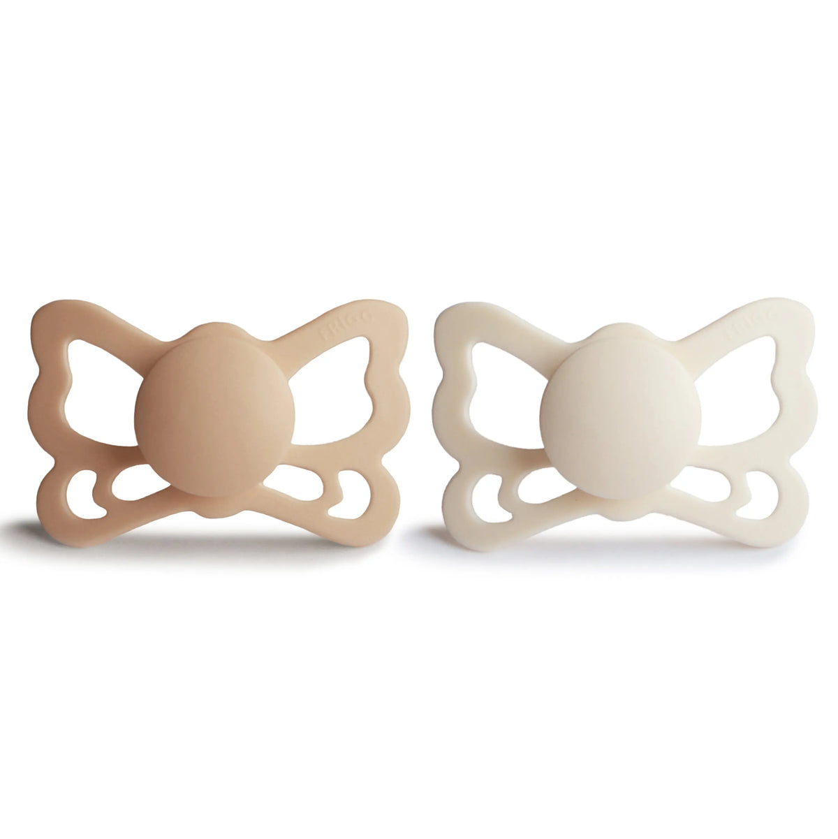 FRIGG Butterfly Anatomical Silicone Pacifier 2-Pack (6-18 Months) | SILICONE FRIGG PACIFIERS | The Baby Penguin