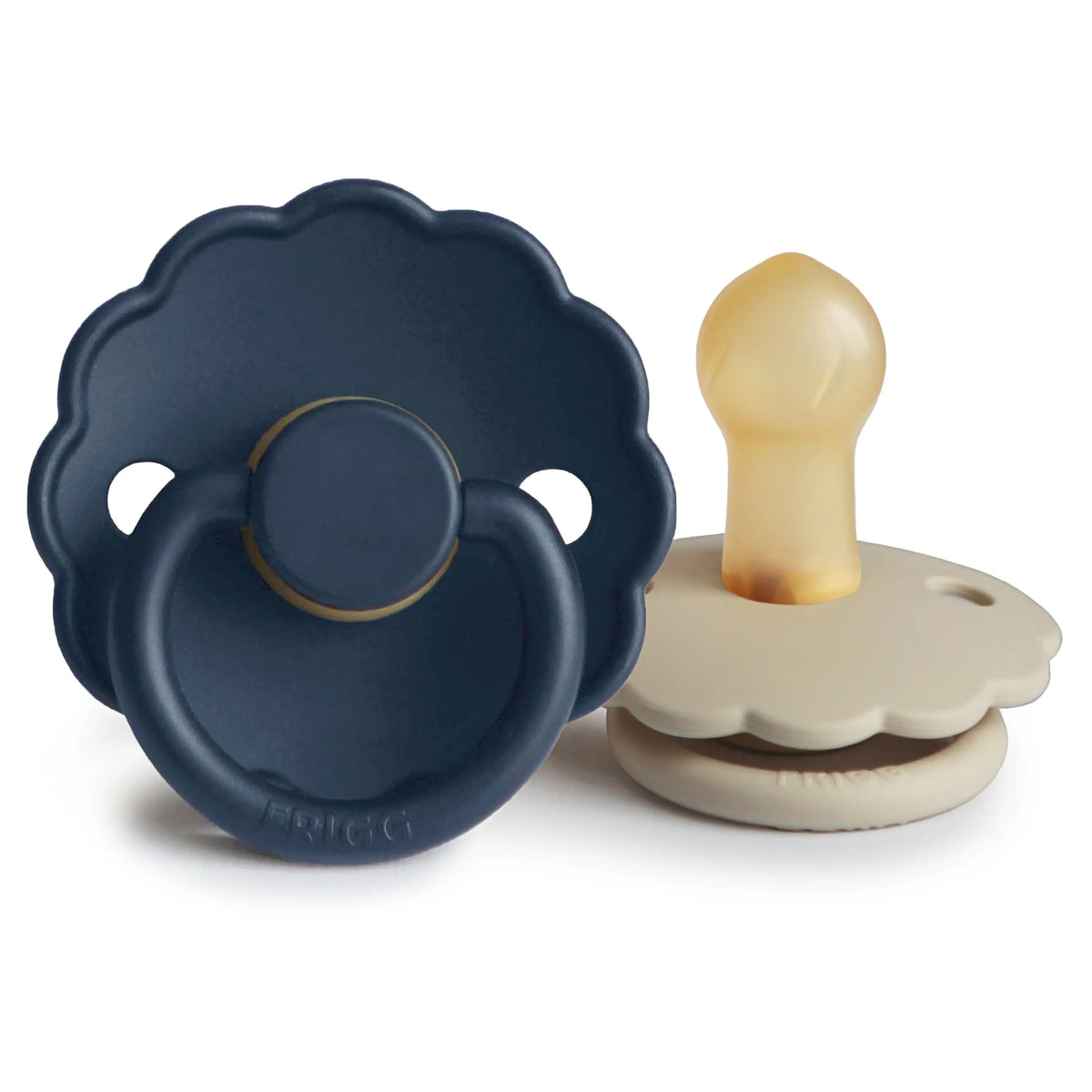 FRIGG Daisy Natural Rubber Pacifier 2-Pack | RUBBER FRIGG PACIFIERS | The Baby Penguin