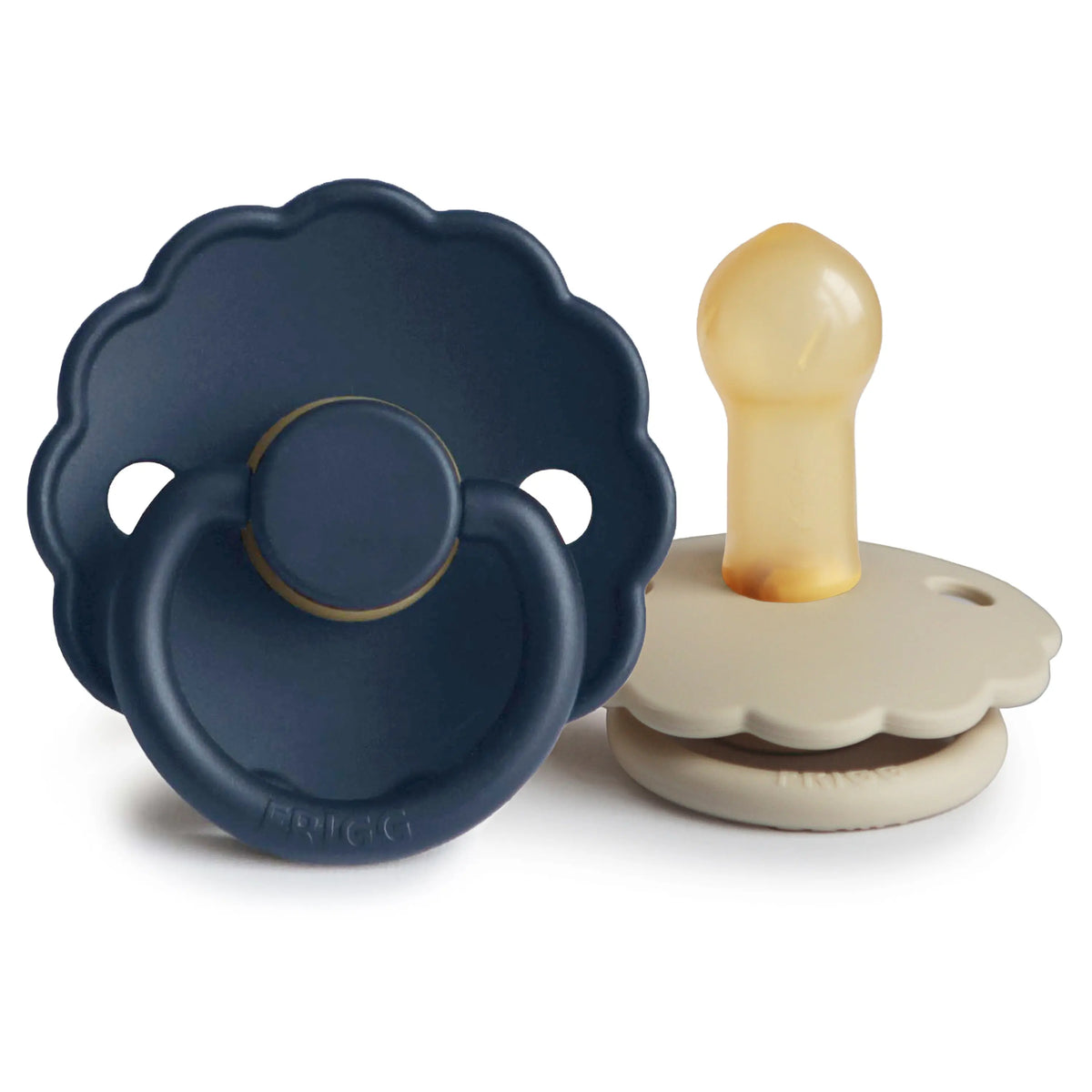 FRIGG Daisy Natural Rubber Pacifier 2-Pack | RUBBER FRIGG PACIFIERS | The Baby Penguin