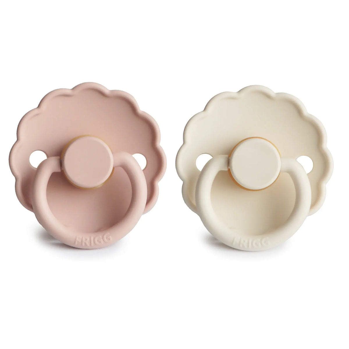 FRIGG Daisy Natural Rubber Pacifier 2-Pack | RUBBER FRIGG PACIFIERS | The Baby Penguin