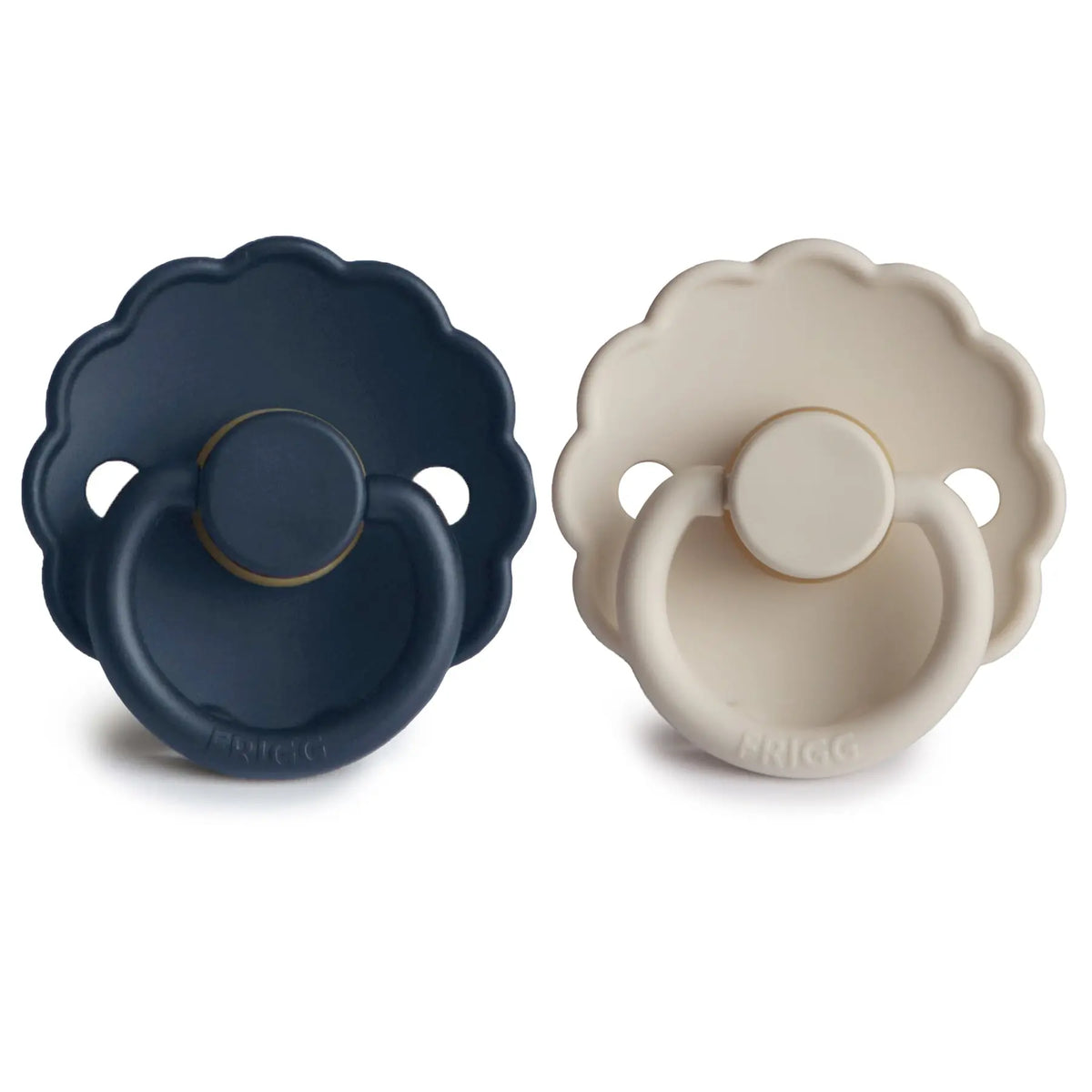 FRIGG Daisy Natural Rubber Pacifier 2-Pack | RUBBER FRIGG PACIFIERS | The Baby Penguin