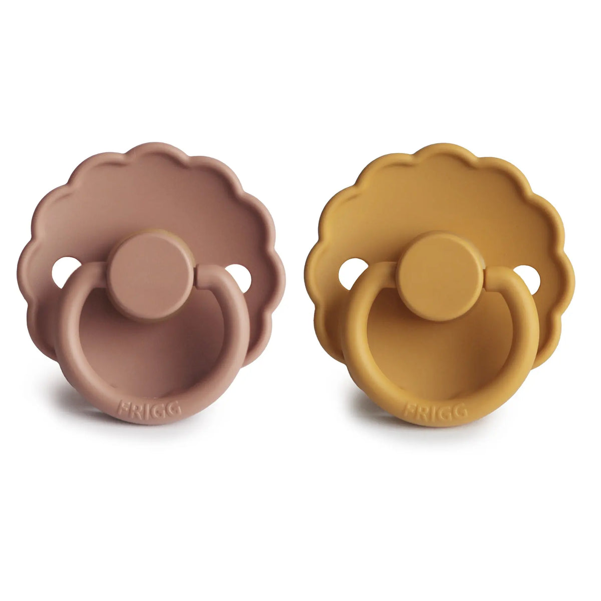 FRIGG Daisy Natural Rubber Pacifier 2-Pack | RUBBER FRIGG PACIFIERS | The Baby Penguin