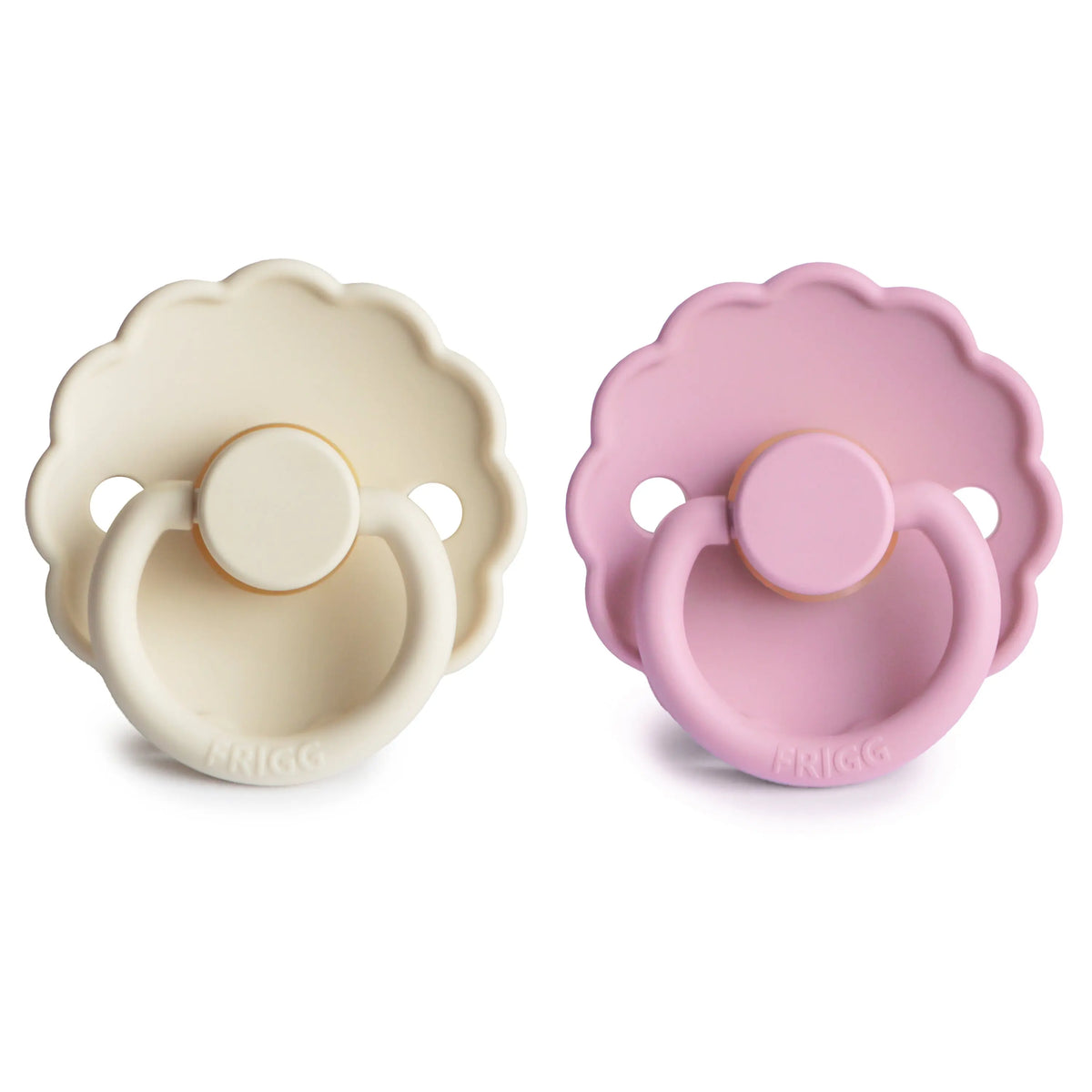 FRIGG Daisy Natural Rubber Pacifier 2-Pack | RUBBER FRIGG PACIFIERS | The Baby Penguin