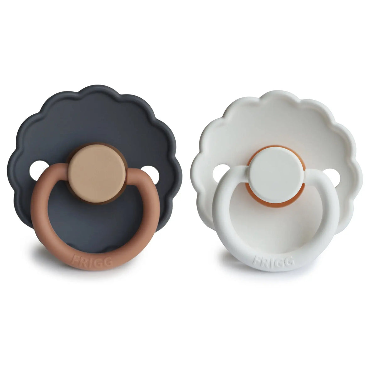 FRIGG Daisy Natural Rubber Pacifier 2-Pack | RUBBER FRIGG PACIFIERS | The Baby Penguin